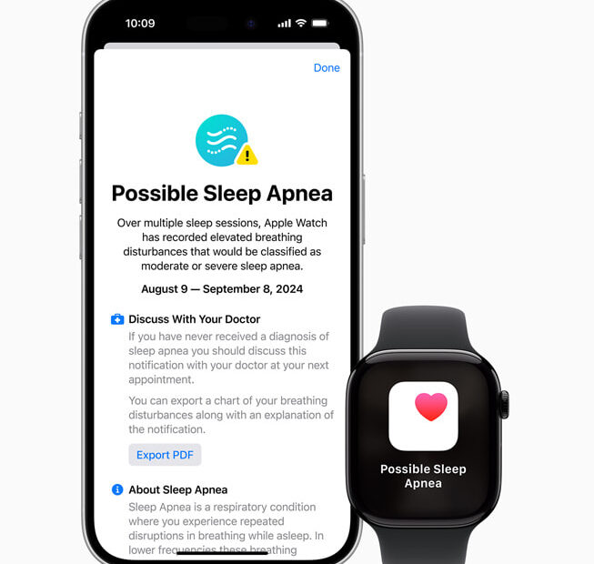 Sleep apnea notifications available today on Apple Watch